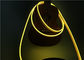 No Dark Spot 6 x 12mm Flexible LED Strip Light / Silicone Neon Rope Light Lemon Yellow Color